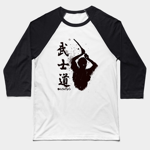 Busido - Samurai. Baseball T-Shirt by Takhir_Art